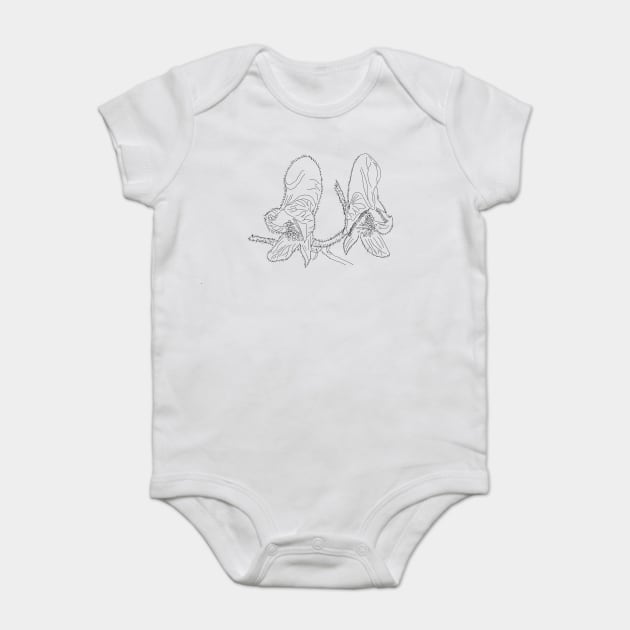 Monkshood Illustration Baby Bodysuit by H. R. Sinclair